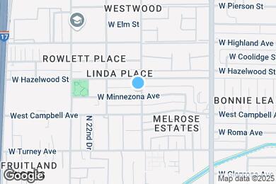 Map image of the property - 2102 W Minnezona Ave