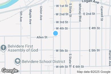 Map image of the property - 1004 Pearl St