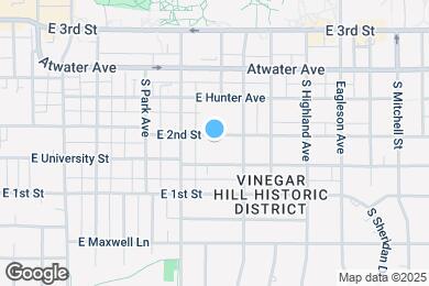 Map image of the property - 1000 E 2nd St