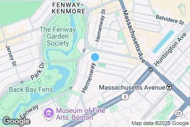 Map image of the property - 114 Hemenway St