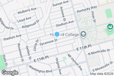 Map image of the property - 1503 Sycamore St