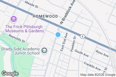 Map image of the property - 207 S Braddock Ave