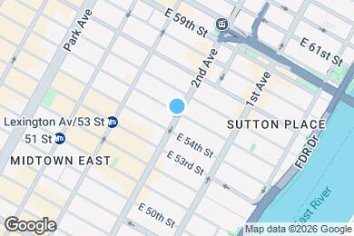 Map image of the property - E. 52nd St, 2nd Ave