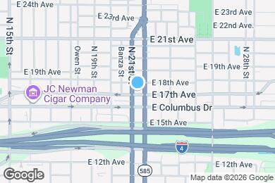 Map image of the property - 2106 E 17th Ave