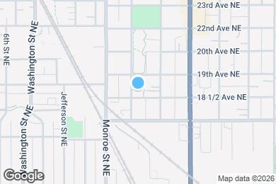 Map image of the property - 1835 Quincy St NE