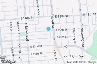 Map image of the property - 516 E 20th St