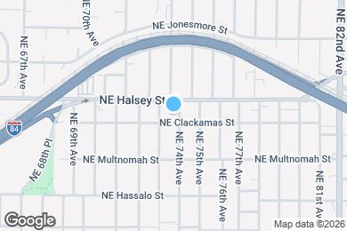 Map image of the property - 1415 NE 74th Ave