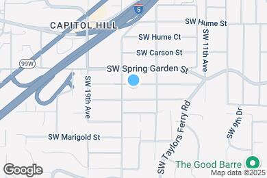 Map image of the property - 1610 SW Freeman St
