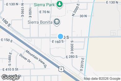 Map image of the property - 1891 E 160 S