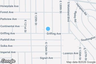 Map image of the property - 12617 Griffing Ave