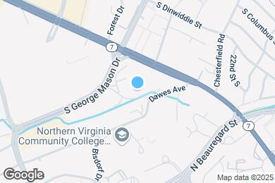Map image of the property - 3705 S George Mason Dr