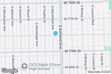Map image of the property - 7801 S Marshfield Ave