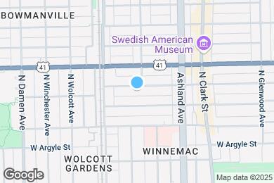 Map image of the property - 1707 W Winona St
