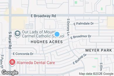 Map image of the property - 1213 E El Parque Dr