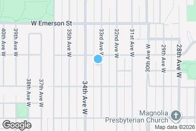Map image of the property - 3439 33rd Ave W