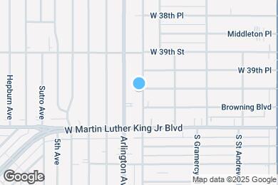 Map image of the property - 3959 S Van Ness Ave