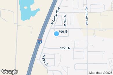 Map image of the property - 683 W 1275 N