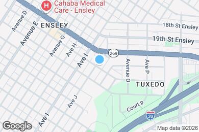 Map image of the property - 1001 21st Street Ensley
