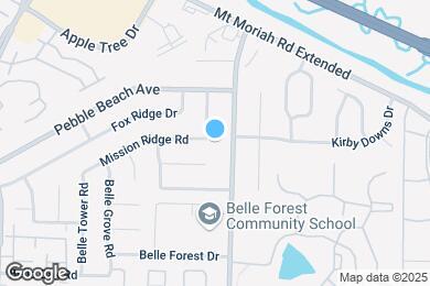 Map image of the property - 3034 Oak Allee St
