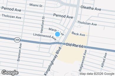 Map image of the property - 4927 Lindenwood Ave