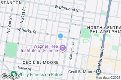 Map image of the property - 1836 N Bouvier St