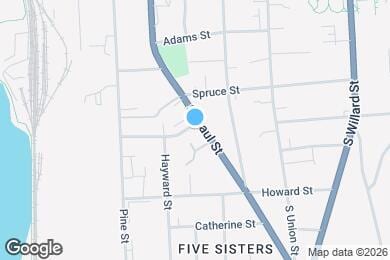 Map image of the property - 375 St Paul St