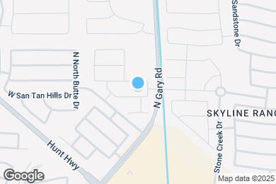 Map image of the property - 1544 W San Tan Hills Dr