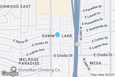 Map image of the property - 3219 E Sierra St