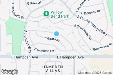 Map image of the property - 20745 E Girard Pl