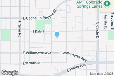 Map image of the property - 2512 E Monument St