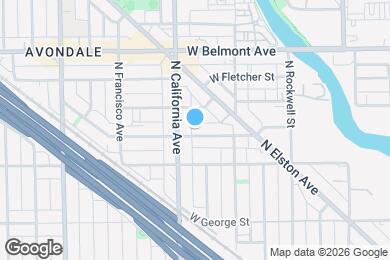 Map image of the property - 2742 W Nelson St