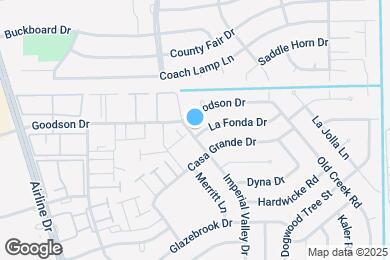 Map image of the property - 203 La Fonda Dr