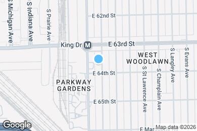 Map image of the property - 6344 S Vernon Ave