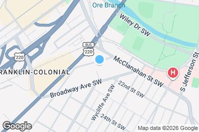 Map image of the property - 2102 Stephenson Ave SW