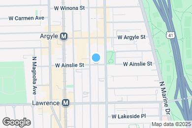 Map image of the property - 1018 W Ainslie St