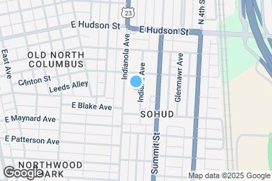 Map image of the property - 2393 Indiana Ave