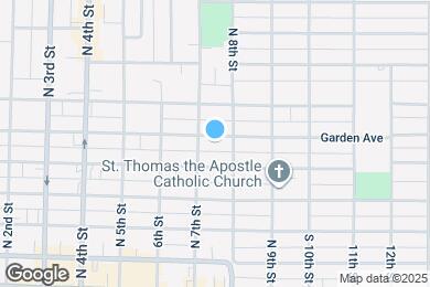 Map image of the property - 716 E Garden Ave
