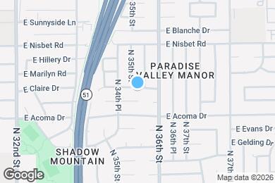 Map image of the property - 3507 E Claire Dr