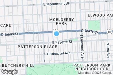 Map image of the property - 210 N Glover St