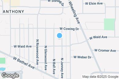 Map image of the property - 2117 N Janney Ave