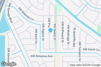 Map image of the property - 2133 SW Pruitt St