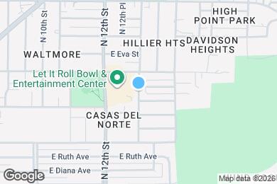 Map image of the property - 8900 N 13th St