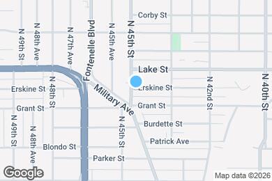 Map image of the property - 2321 N 45th St