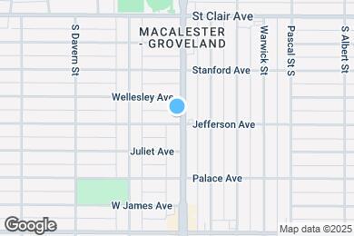 Map image of the property - 1583 Jefferson Ave