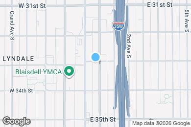 Map image of the property - 3300 1st Ave S
