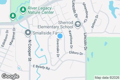 Map image of the property - Spacious Arlington home near River Legacy Park