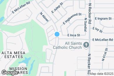 Map image of the property - 1616 N Alta Mesa Dr