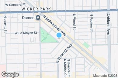 Map image of the property - 1409 N Wicker Park Ave
