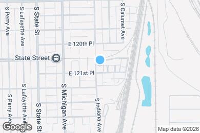 Map image of the property - 12111 S Indiana Ave