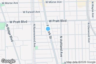 Map image of the property - 6712 N Clark St
